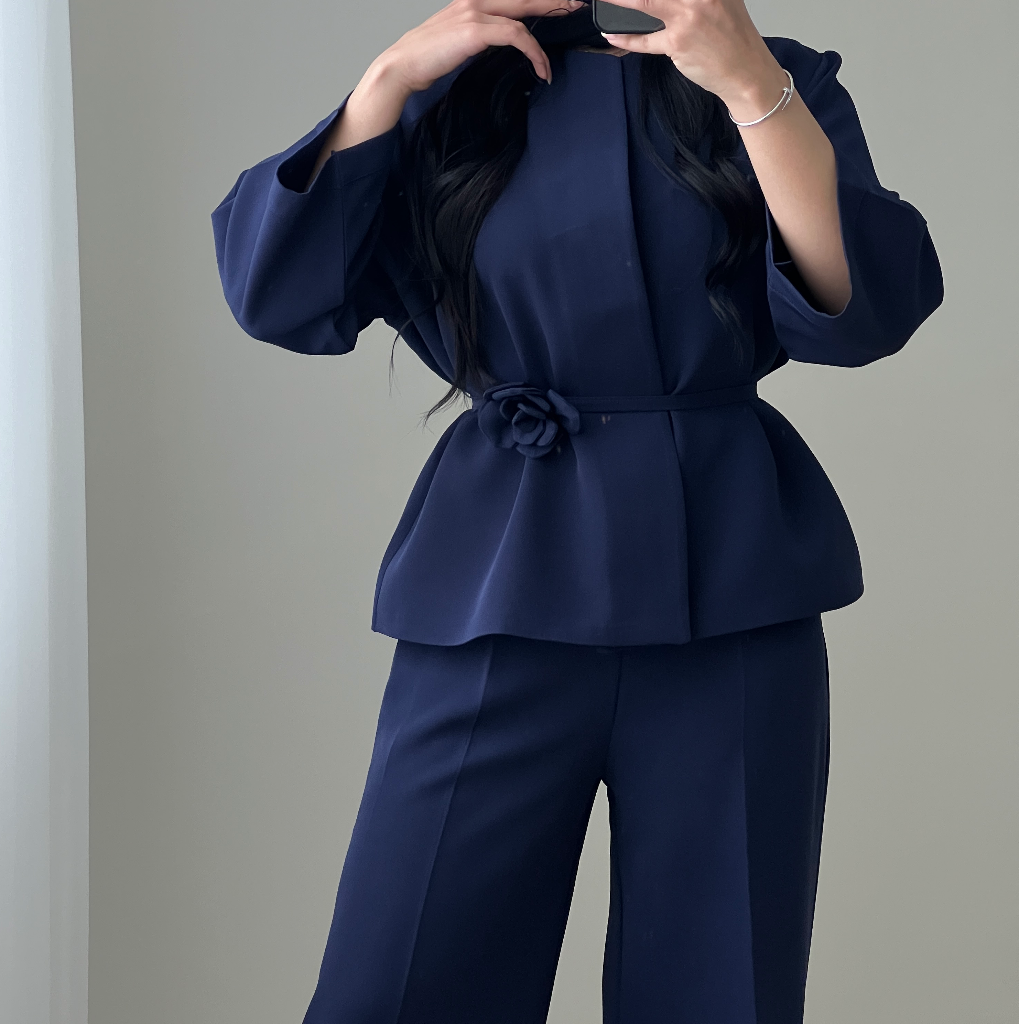 شلوار رز سرمه ای